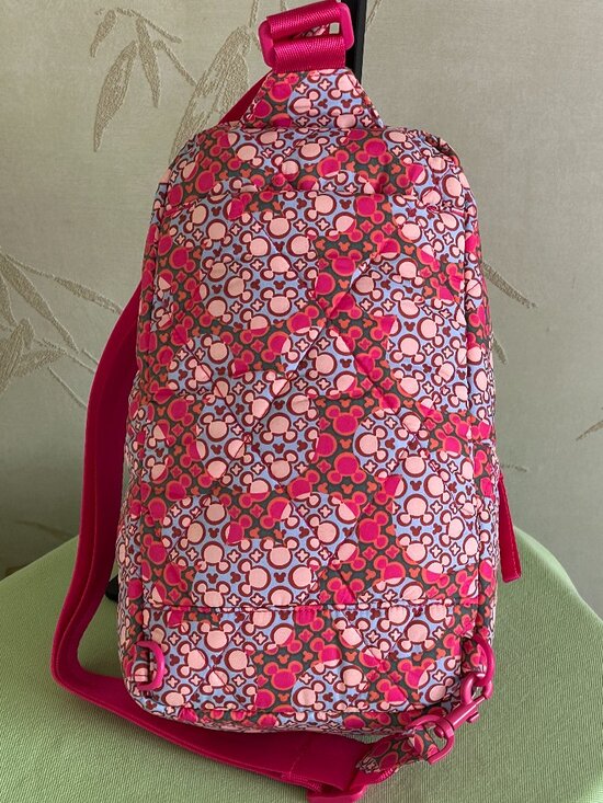 VERA BRADLEY X DISNEY LORMAN SLING BACKPACK:NWT MICKEY MOUSE KALEIDOSCOPE PINK main image 7